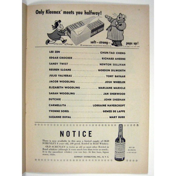 Paint Your Wagon Playbill February 1952 San Juan James Barton Postcard Ticket - Picture 7 of 11